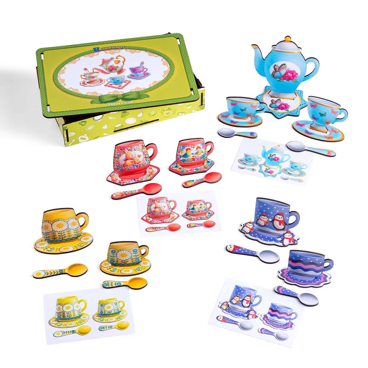 Настільна гра Ubumblebees Веселе чаювання Різнокольоровий (SR-113-N-30)