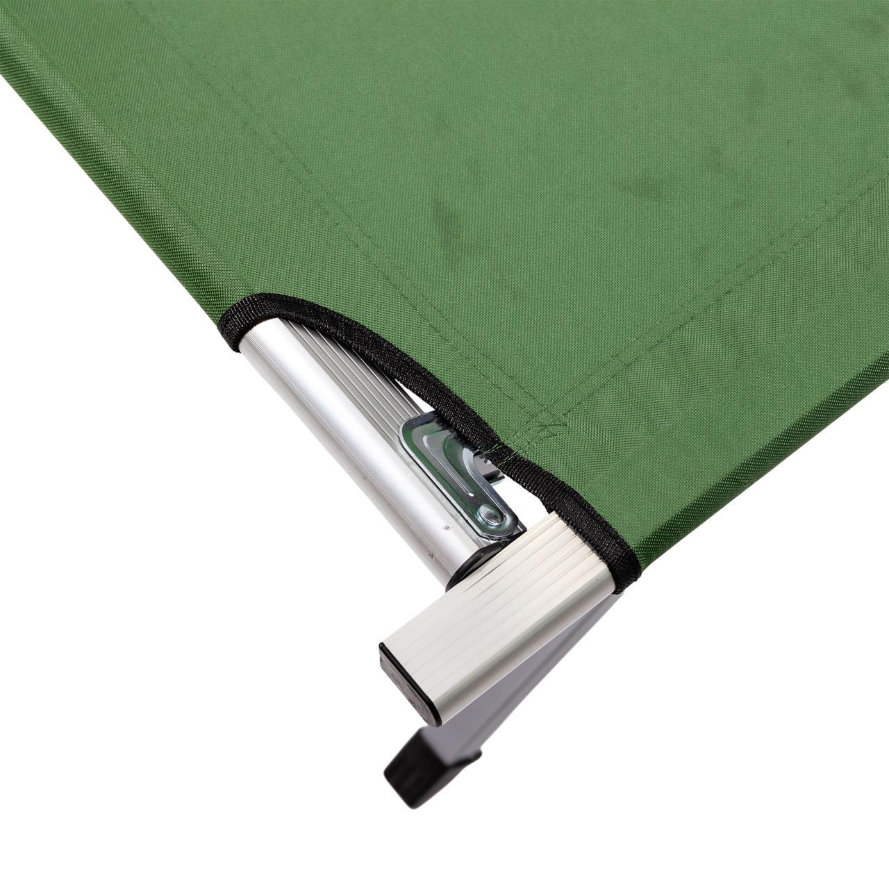 Лежак розкладний туристичний 190х70х44 см Зелений - фото 7 Лежак розкладний туристичний 190х70х44 см Зелений - фото 7