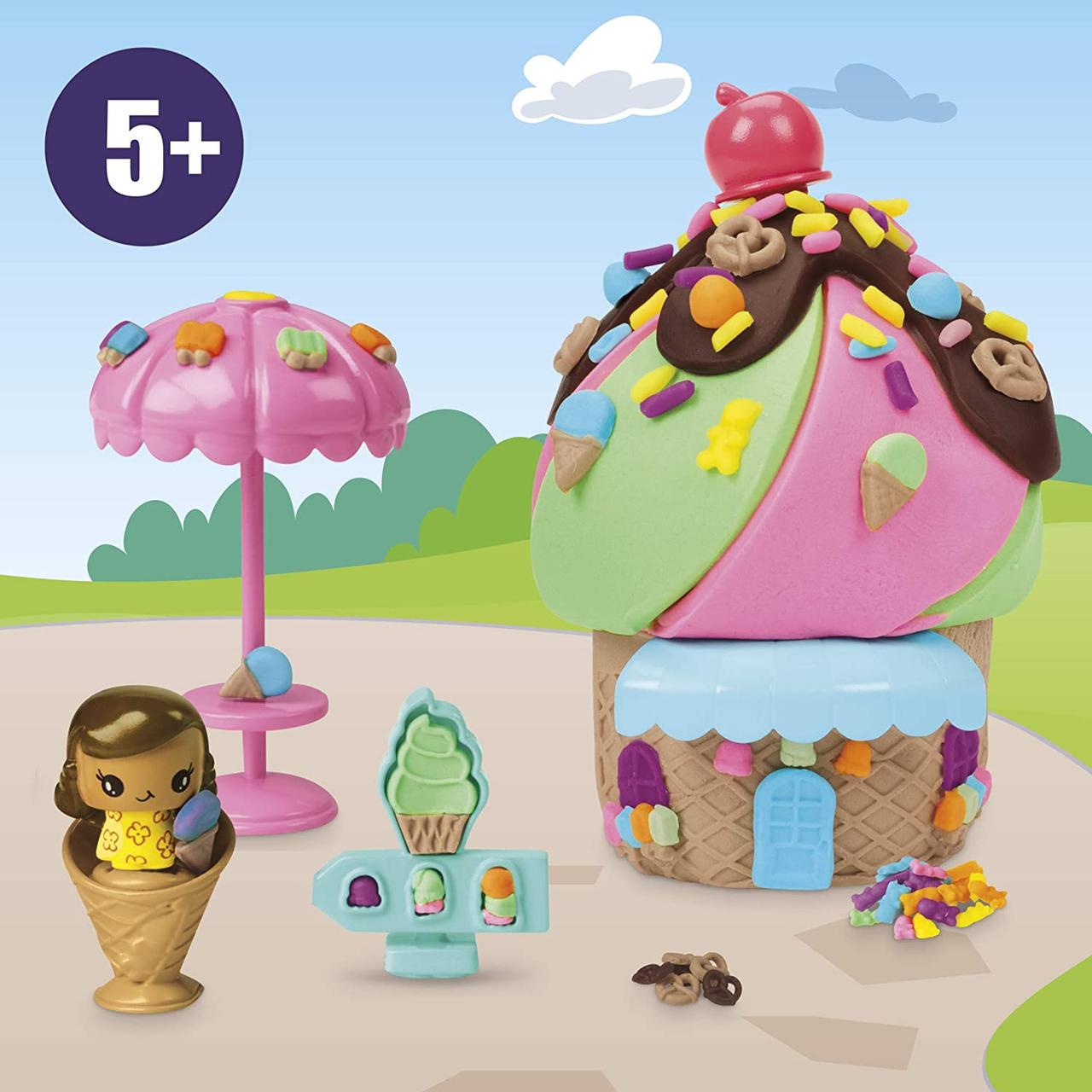 Набір Play-Doh Будиночок солодощів Builder Ice Cream Stand Kit (E9040) - фото 3