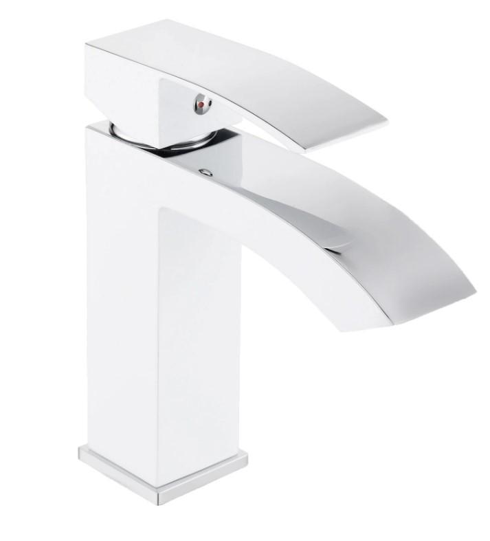 Змішувач для раковини Qtap Swan Cascada k35 Chrome/White (QTSWA270CRW45568)
