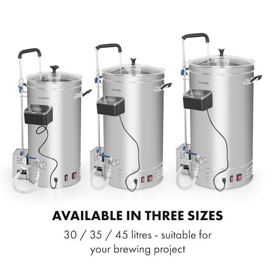Пивоварня KLARSTEIN Brauheld Pro Mash 35 л 2500 Вт 30-100°C Сріблястий (10034587) - фото 7