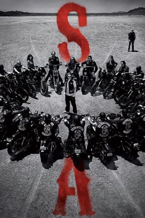 Постер плакат Сини Анархії Коло/Sons Of Anarchy Circle 61x91,5 см