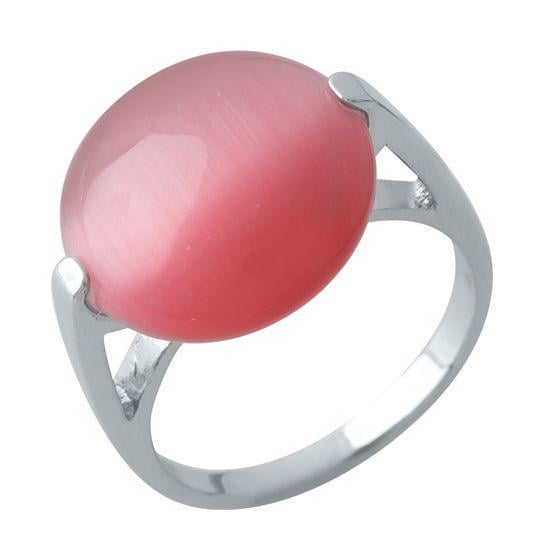 Кольцо серебряное с кошачьим глазом 6,62 г р. 19 (1977248)