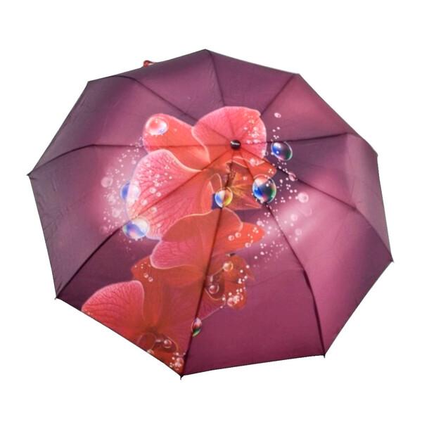 Зонт THE BEST автомат 9 спиц антиветер Бордовый (59813)