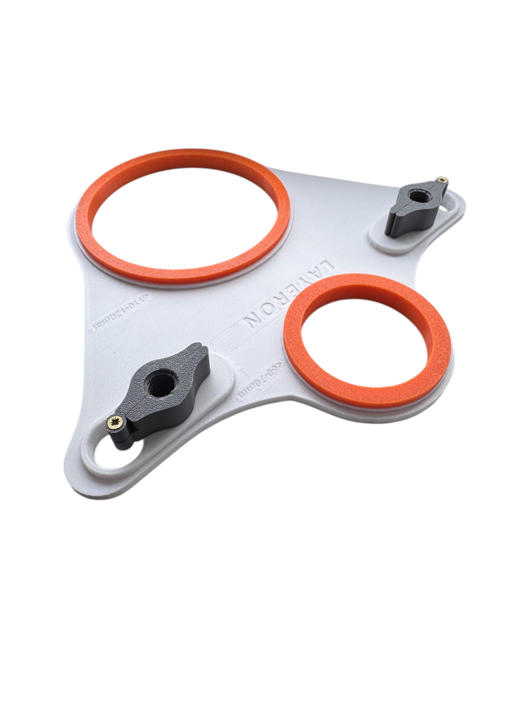 Шаблон-трафарет Layeron для сверления инсталляции 2 отверстий с креплением (L0017)