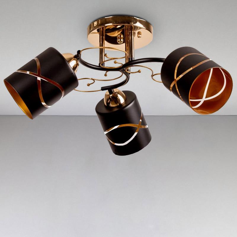 Люстра потолочная Light House SH-18172/3 500х500х240 мм Золотой/Черный