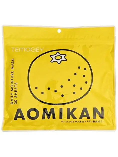 Маска тканевая SPC Temogey Aomikan Mask для интенсивного ухода с японским мандарином 30 шт. (3143243498)
