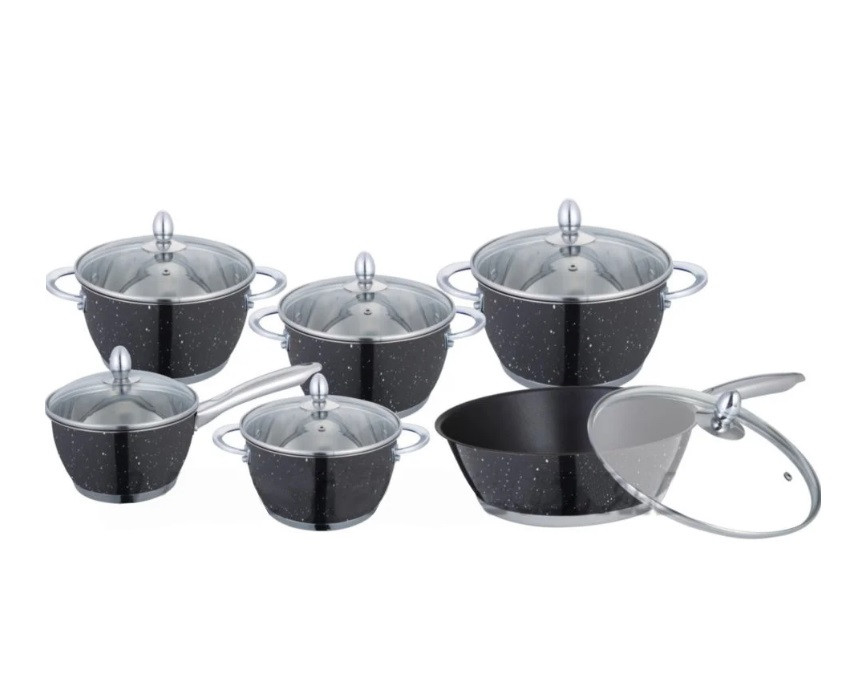 Набор кухонной посуды из нержавеющей стали Edenberg 12 пр. (EB-4051)