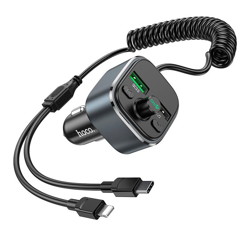 Автомобильное зарядное устройство Hoco E74 Fast Charge Grey (11315184) - фото 3