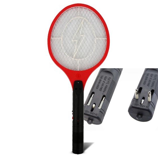 Електрична мухобійка Rechargeable Mosquito-hitting Swatter Червоний - фото 2