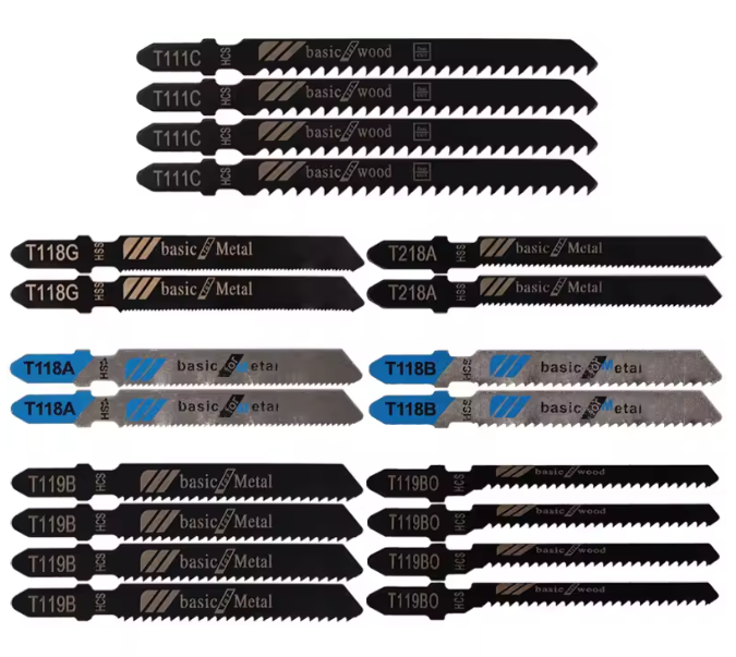 Набір пилок для електролобзика T-shank по металу та дереву 20 шт. Black (6cca7580) Набір пилок для електролобзика T-shank по металу та дереву 20 шт. Black (6cca7580)