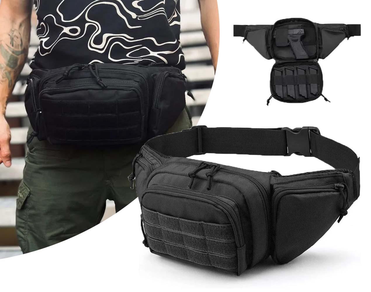 Сумка-кобура армійська 43х16х8 см Black (26914485) - фото 5 Сумка-кобура армійська 43х16х8 см Black (26914485) - фото 5