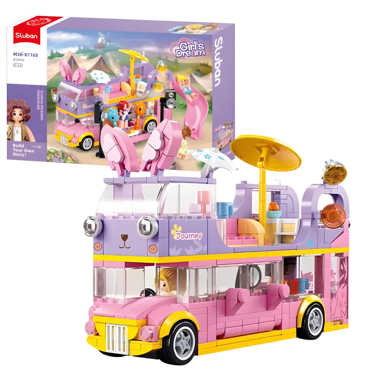 Конструктор Sluban Будинок на колесах з гіркою 412 дет. (M38-B1165)