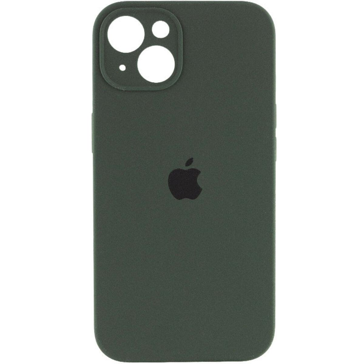 Протиударний чохол для Apple iPhone 15 Silicone Full Case AA Camera Protect / Atrovirens