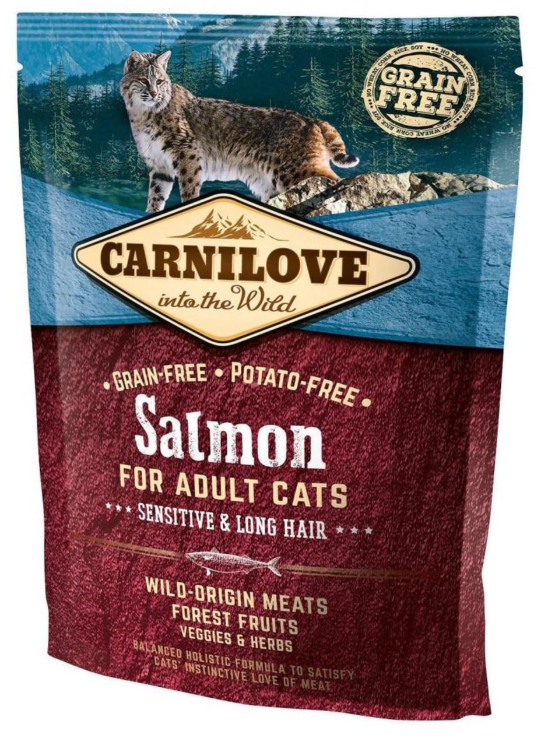 Корм беззерновой для кошек Carnilove Cat Salmon Sensitive с чувствительным пищеварением с лососем 400 г (1789920042)