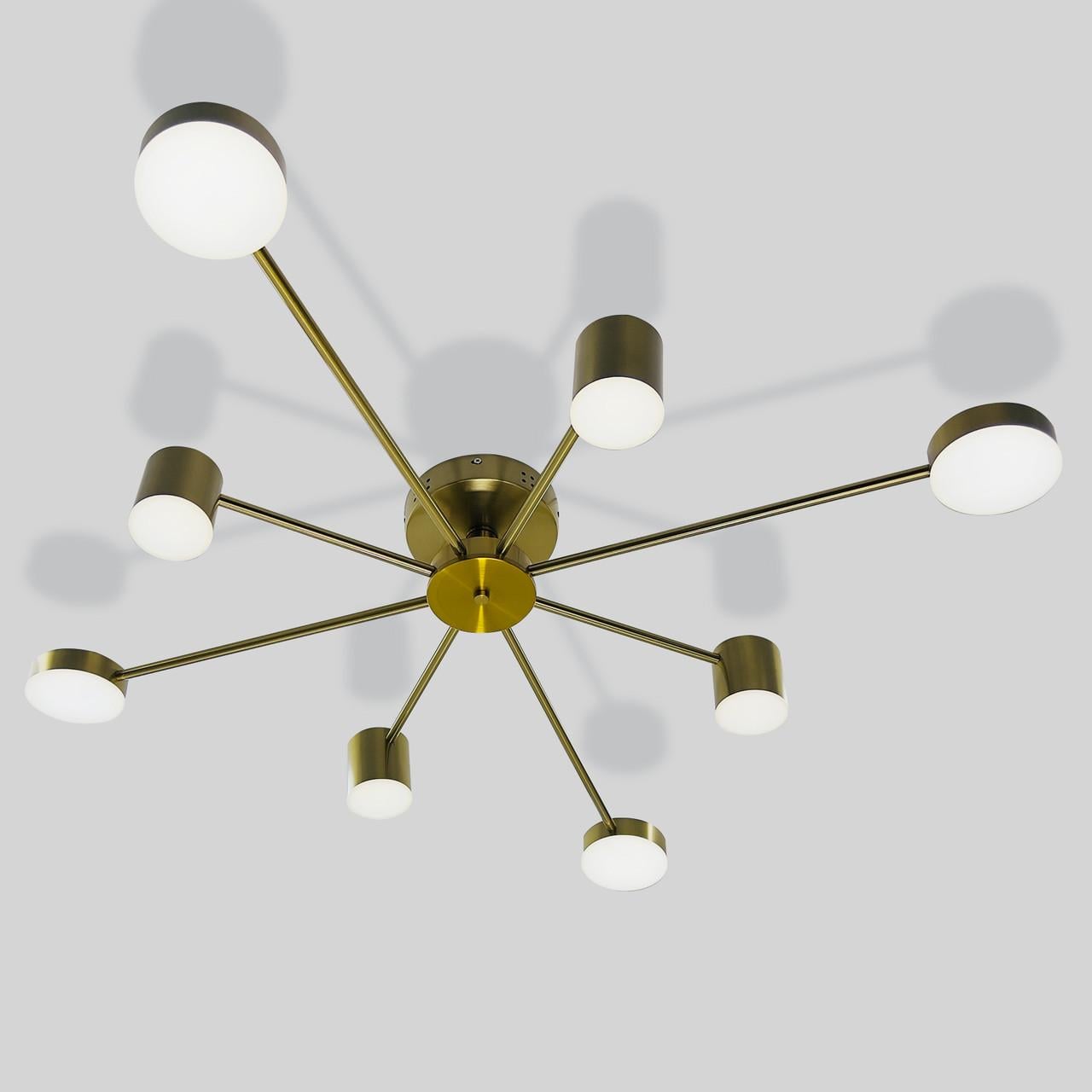 Люстра світлодіодна LOFT Свет SY/7800/8 CP 96W Темно-золотистий