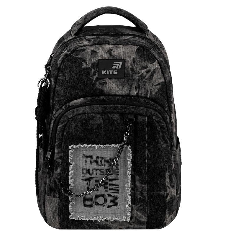Рюкзак KITE Education teens Denim Core 42x29x17 см 17 л Черный (K26-2578M-2)