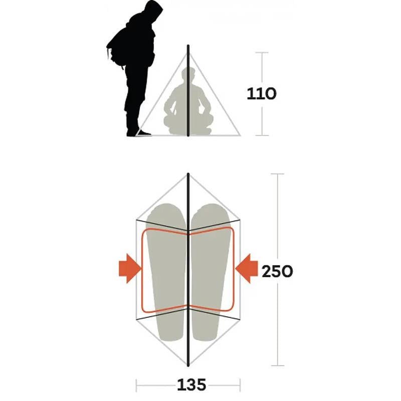 Палатка двухместная Ferrino MTB 2 Blue (929605) - фото 3