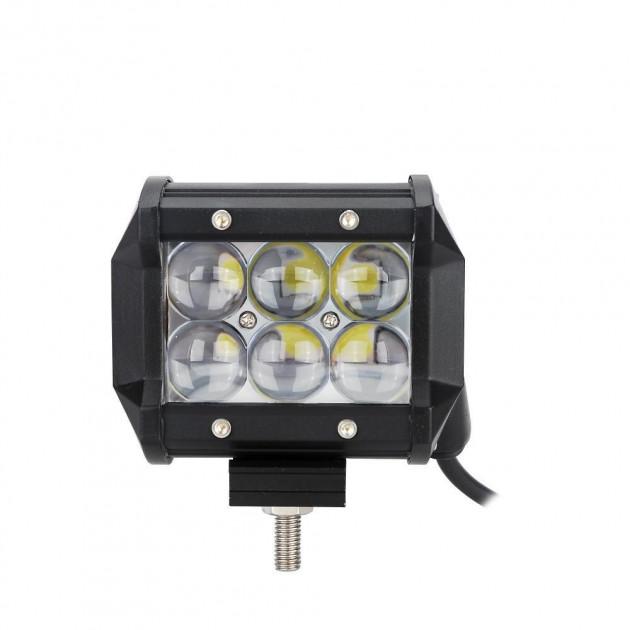 Автофара LightX 5D-18W LED-балка на 6 светодиодов Черный - фото 8