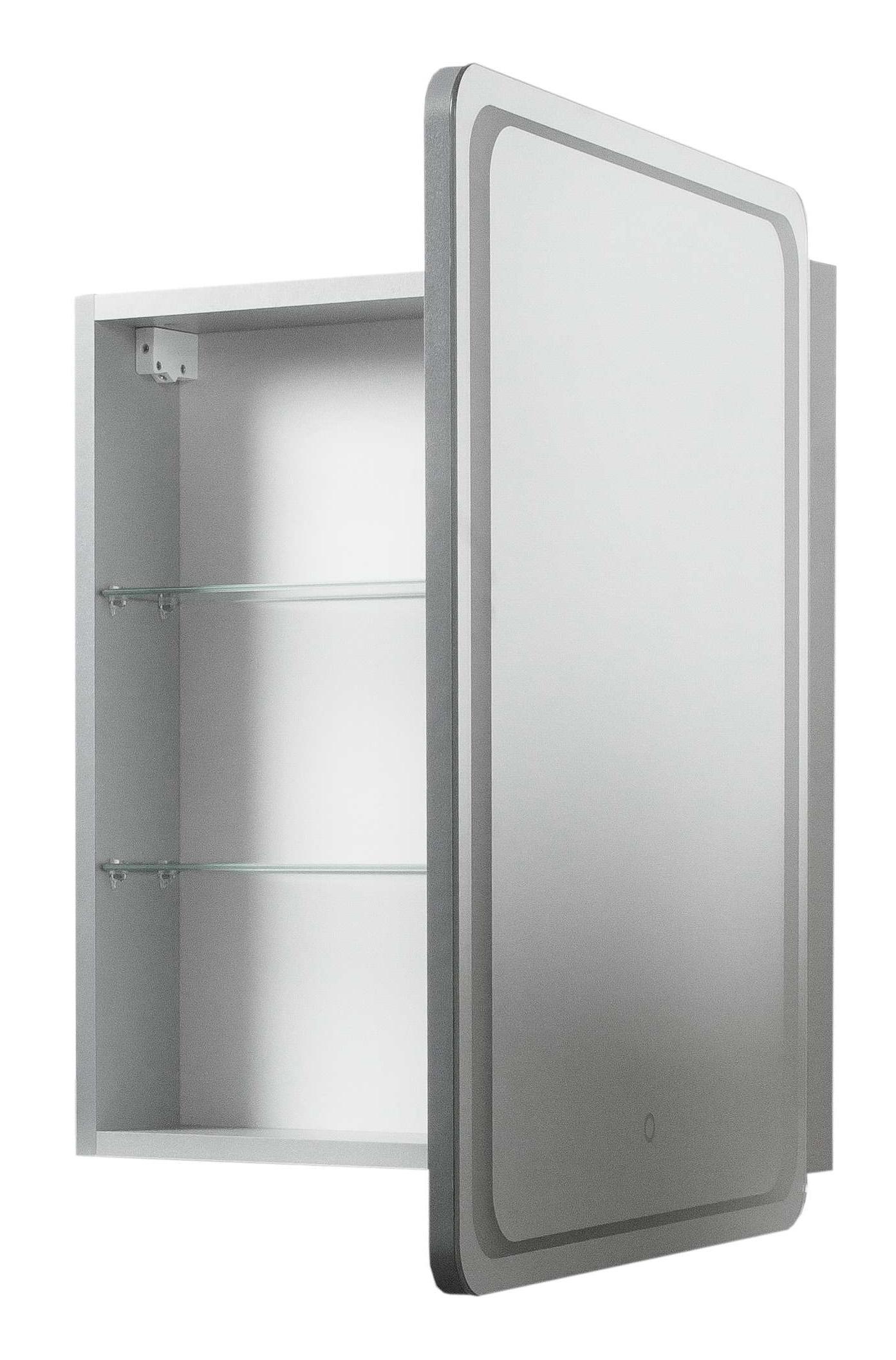 Шкаф зеркальный ЮВВИС VIVACE Z LED Touch Control 60 см Белый (UVV031) - фото 2 Шкаф зеркальный ЮВВИС VIVACE Z LED Touch Control 60 см Белый (UVV031) - фото 2