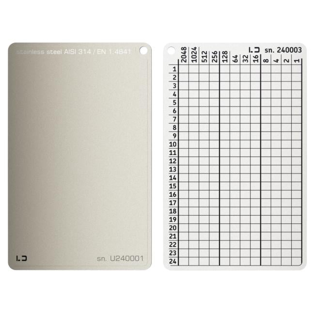Планшет мнемонический Lapua Seed Phrase Keeper 24 BIP39 слов (LSPKNL/LNL24BIP39)