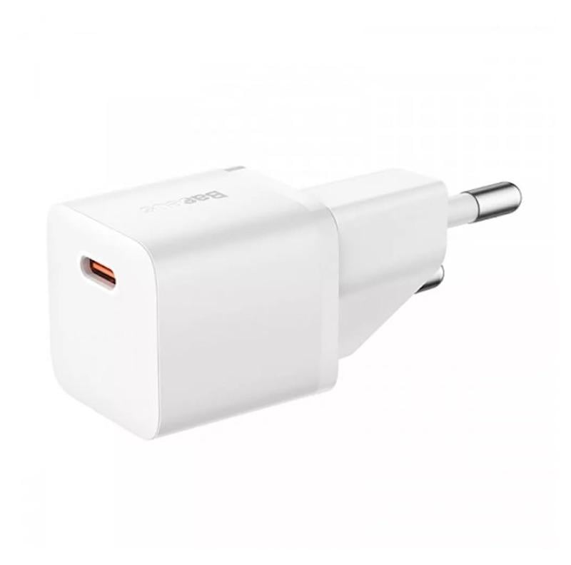 Зарядний пристрій BASEUS GaN5S Fast Charger 1C 20W EU Moon White (P10162503213-00) - фото 3 Зарядний пристрій BASEUS GaN5S Fast Charger 1C 20W EU Moon White (P10162503213-00) - фото 3
