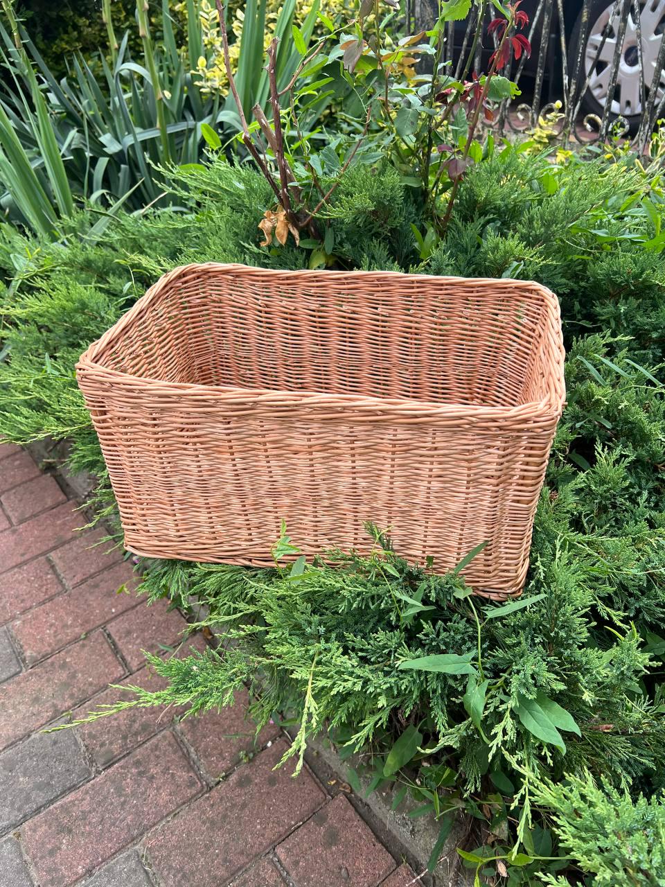 Корзина из лозы плетеная Сімейний Затишок без крышки - фото 8 Корзина из лозы плетеная Сімейний Затишок без крышки - фото 8