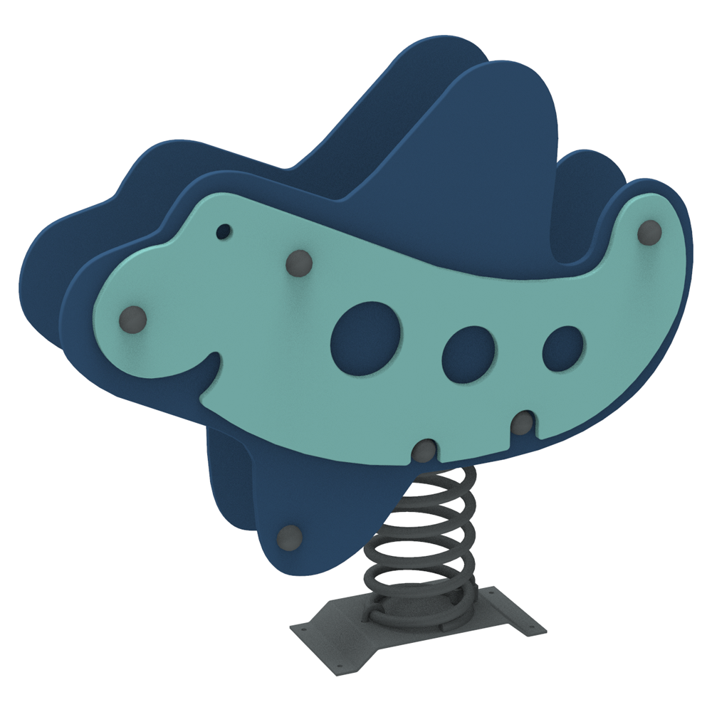 Гойдалка на пружині для дитячого майданчика Kidigo Fly Baby 100х43х90 см Різнокольоровий (1513610821)