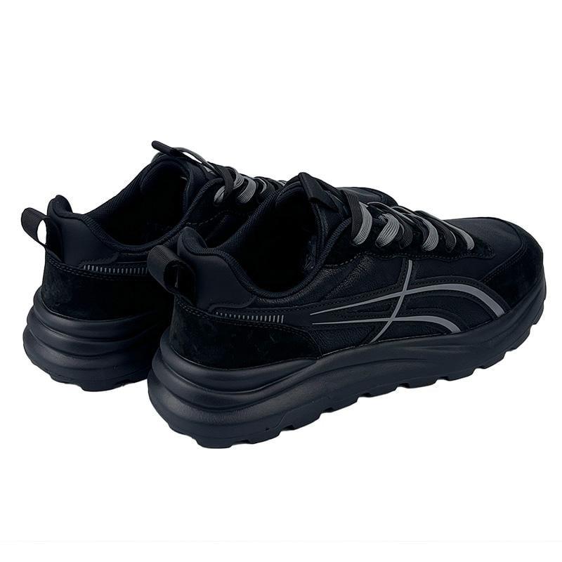 Чоловічі кросівки комбіновані шкіра 106615-1 p. 46 28,5 см Чорний - фото 4 Чоловічі кросівки комбіновані шкіра 106615-1 p. 46 28,5 см Чорний - фото 4