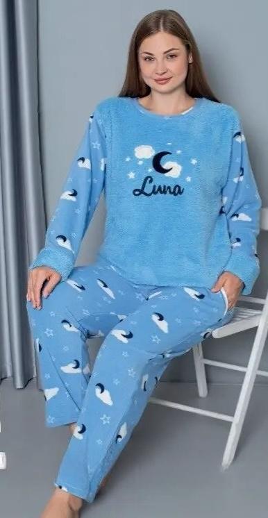 Пижама женская SNC 20616k 6XL Голубой (29417360)