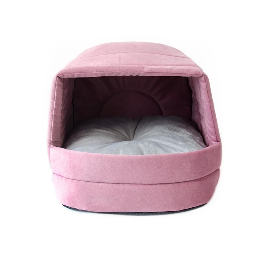 Лежак от Джека Шале ткань Розовый с серым (2660711942)