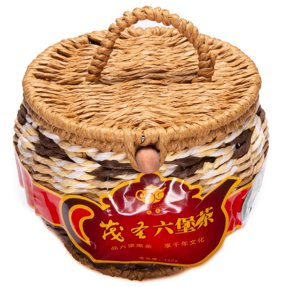 Чай Лю Бао в корзине 2010 г. 100 г