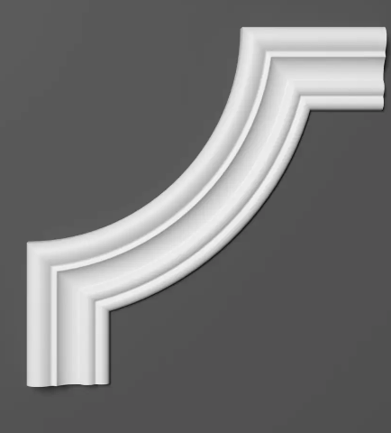 Элемент угловой полиуретановый Grand Decor HCR 524-1 жесткий (2281101407)