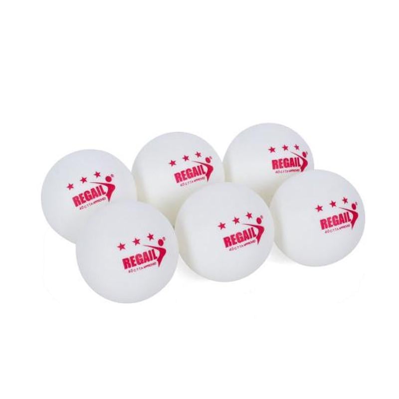 Шарики теннисные MS 3201 ABS бесшовный в коробке 6 шт. 40 мм