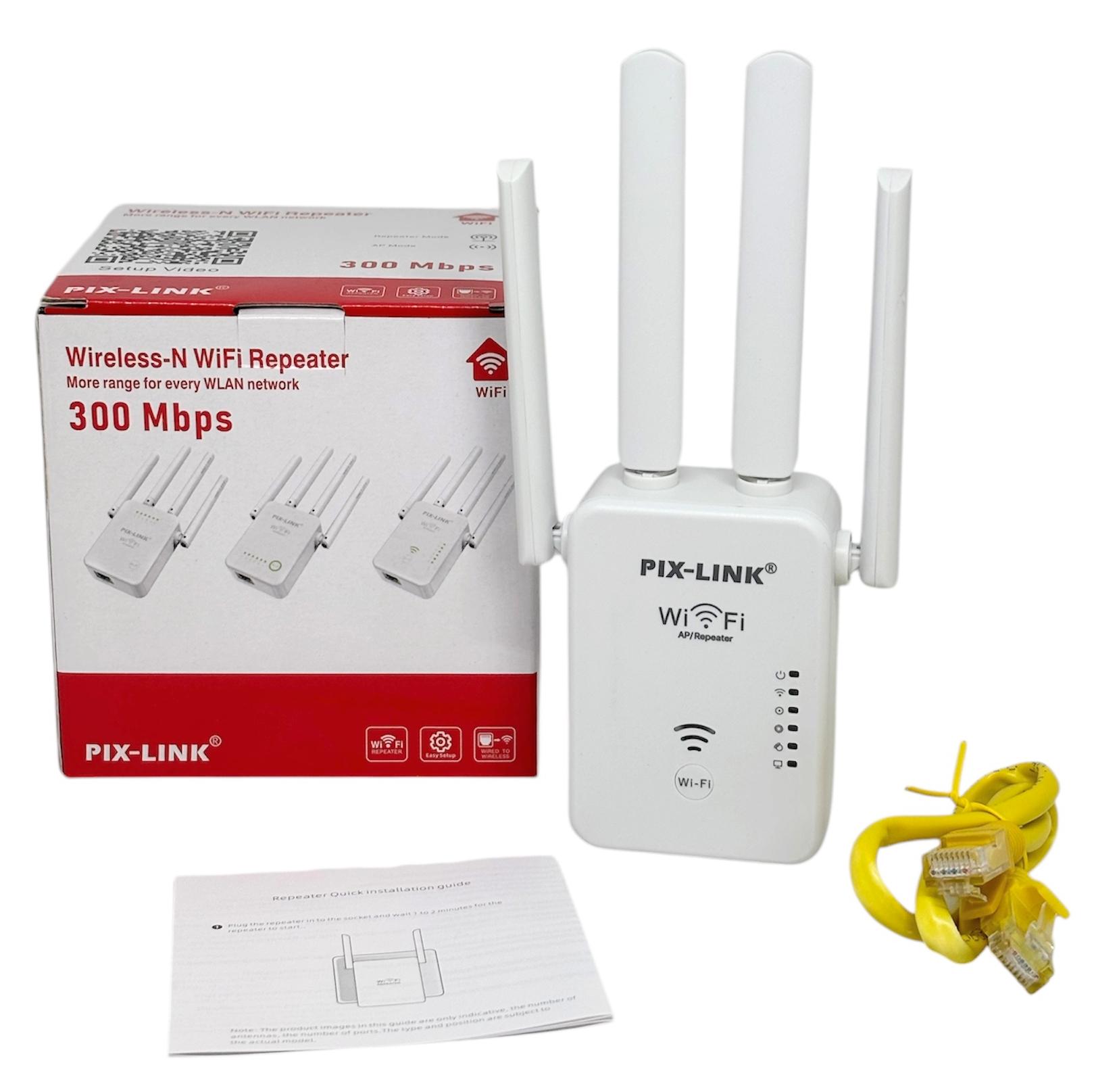 ᐉ Репитер Wi-Fi Pix Link 2.4 GHz 300 Мбит 4 антенны (34115127