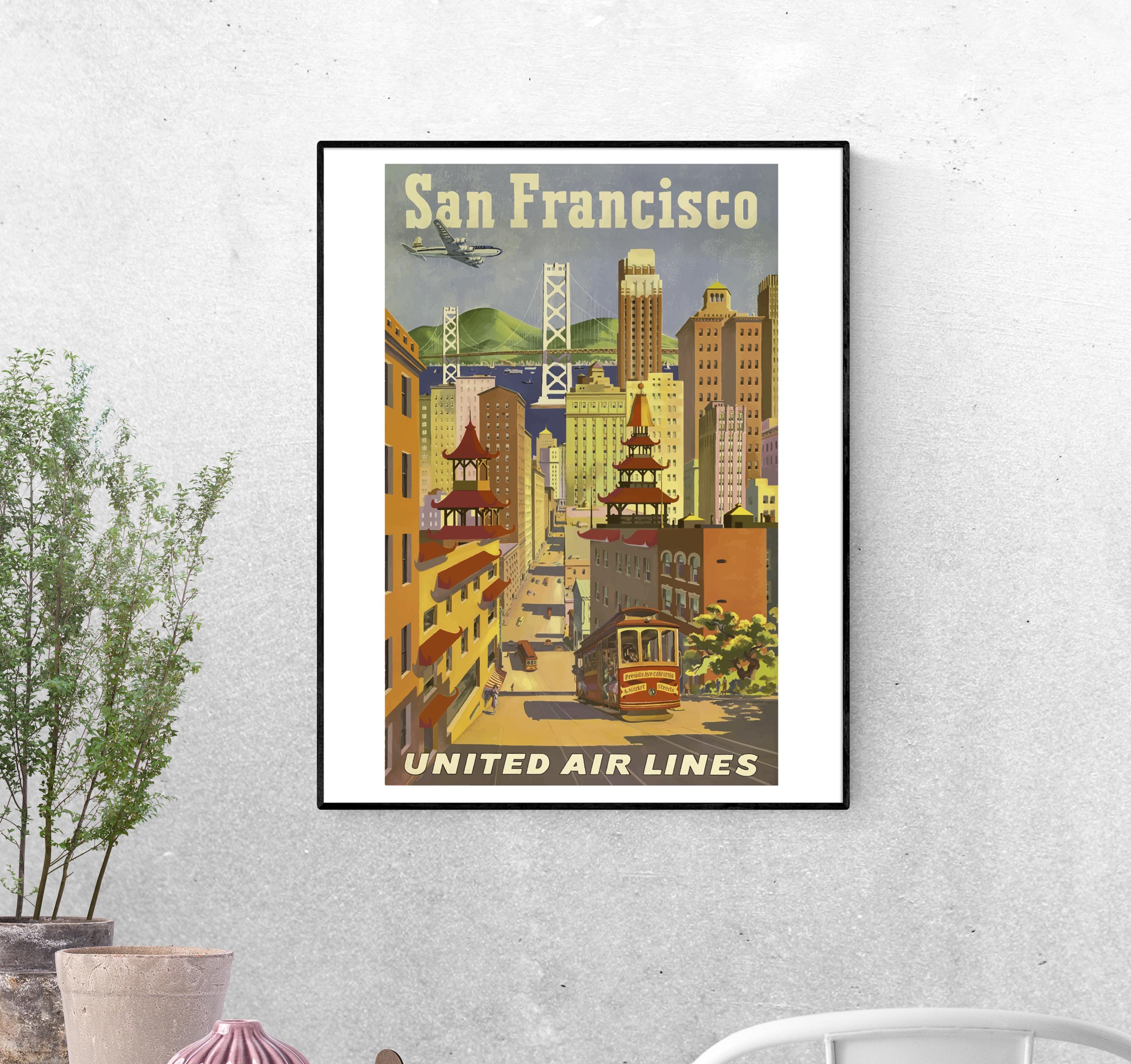 Тревел-постер Улицы Сан-Франциско формат А-4