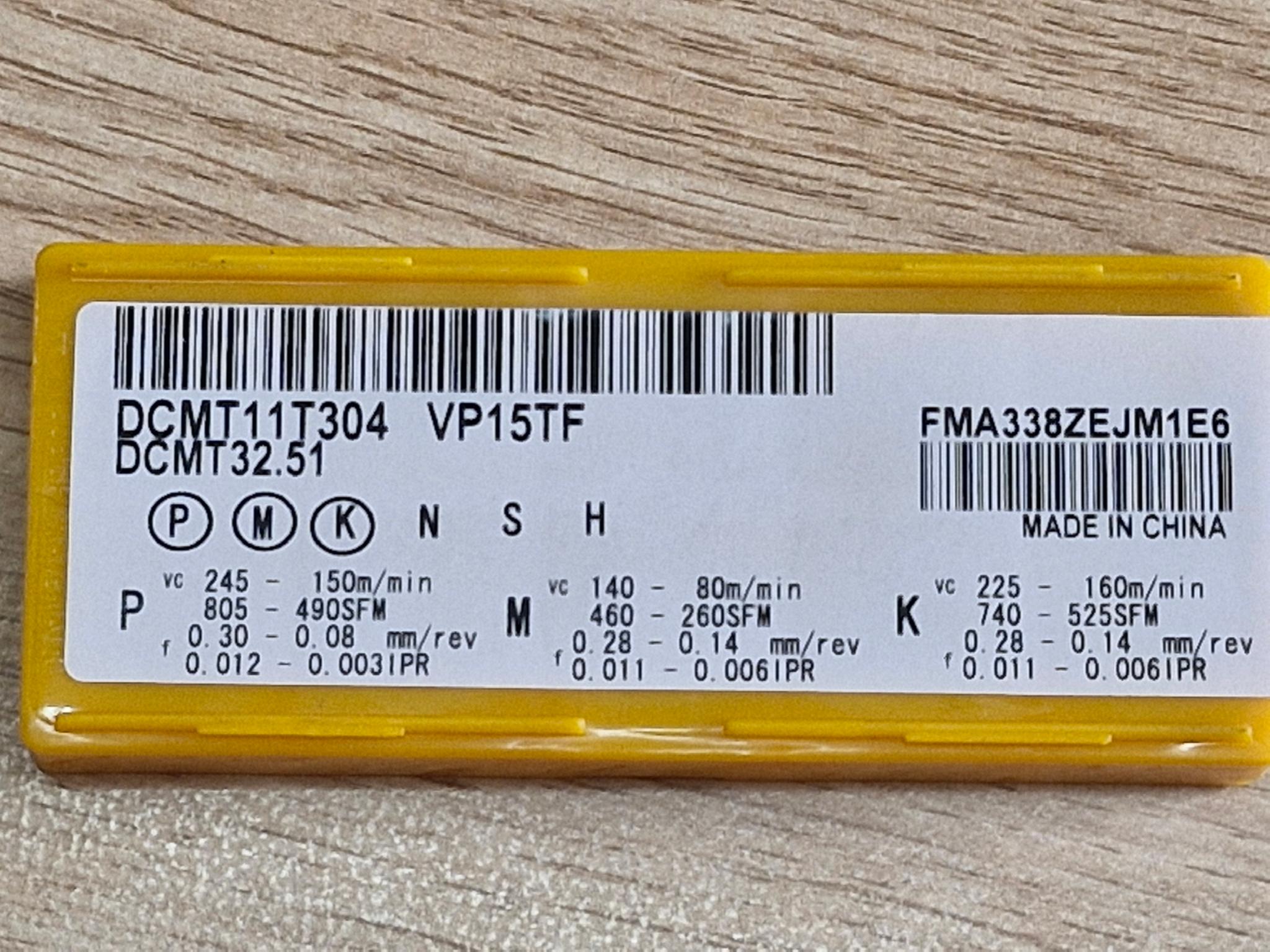 Пластина змінна твердосплавна KOESOTR DCMT11T304 DCMT32.51 VP15TF 10 шт. (91120811) - фото 3