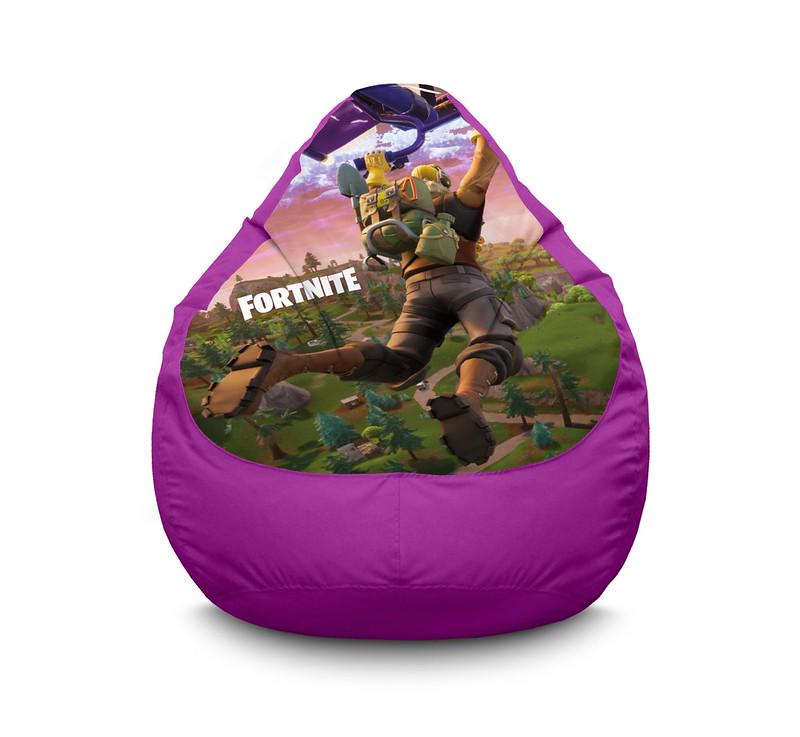 Кресло мешок iPuff Fortnite Wing Оксфорд XXXL 100х135 см Сиреневый