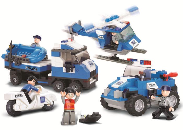 Конструктор Sluban M38-B0190 Полицейский спецназ 403 детали 5 фигурок