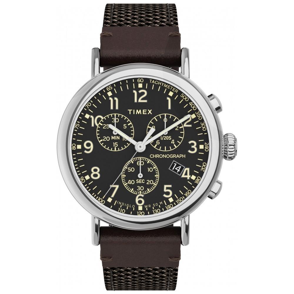 Наручные часы мужские Timex Standard Chrono кварцевые Silver (Tx2u89300)