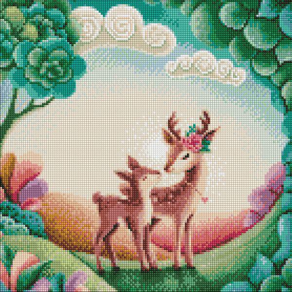 Алмазная мозаика Идейка Хорошая прогулка 40x40 см (Id-AMO7320)