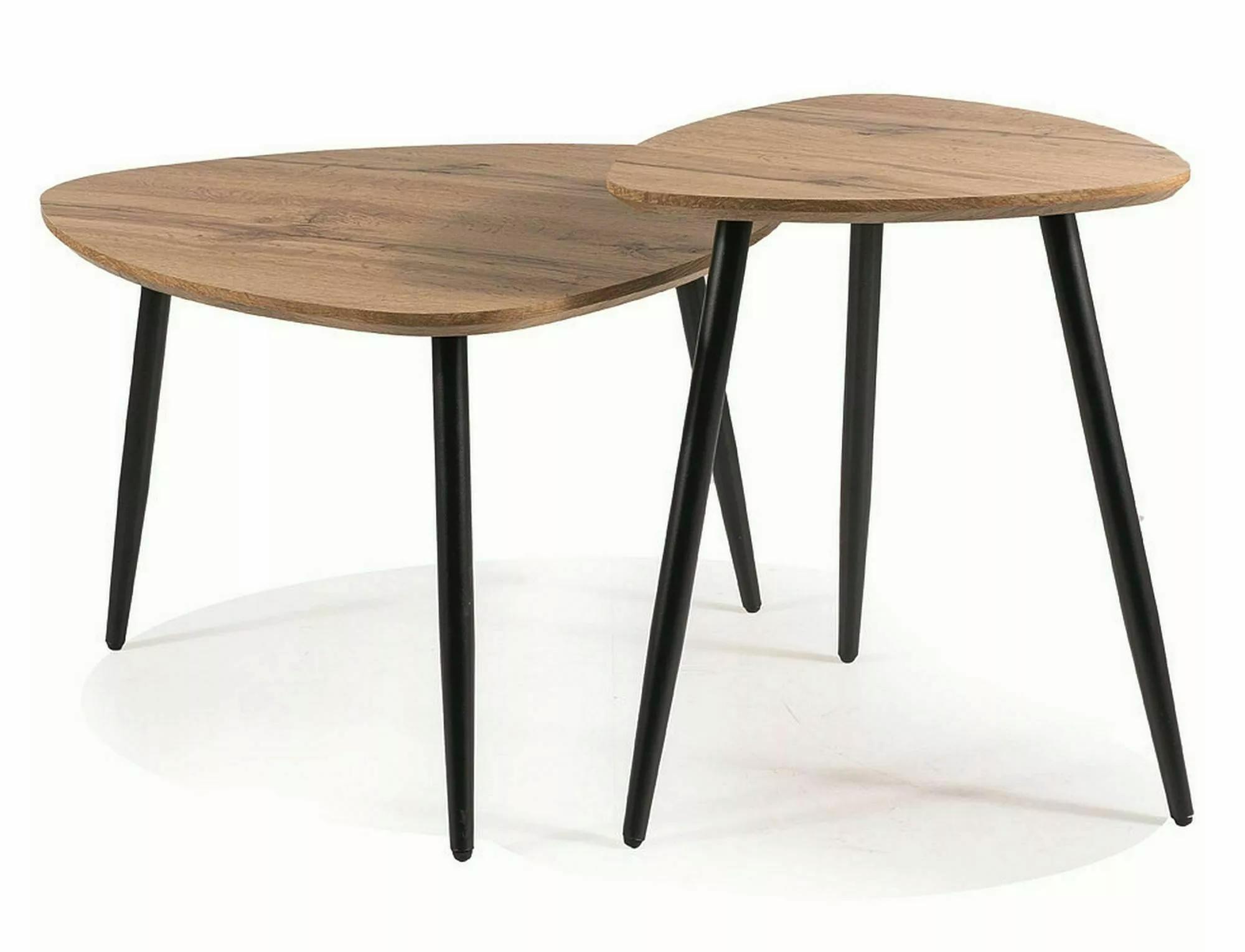 Журнальный столик комплект Signal двойная Дуб артизан/Черный (TWINDAC) - фото 3 Журнальный столик комплект Signal двойная Дуб артизан/Черный (TWINDAC) - фото 3