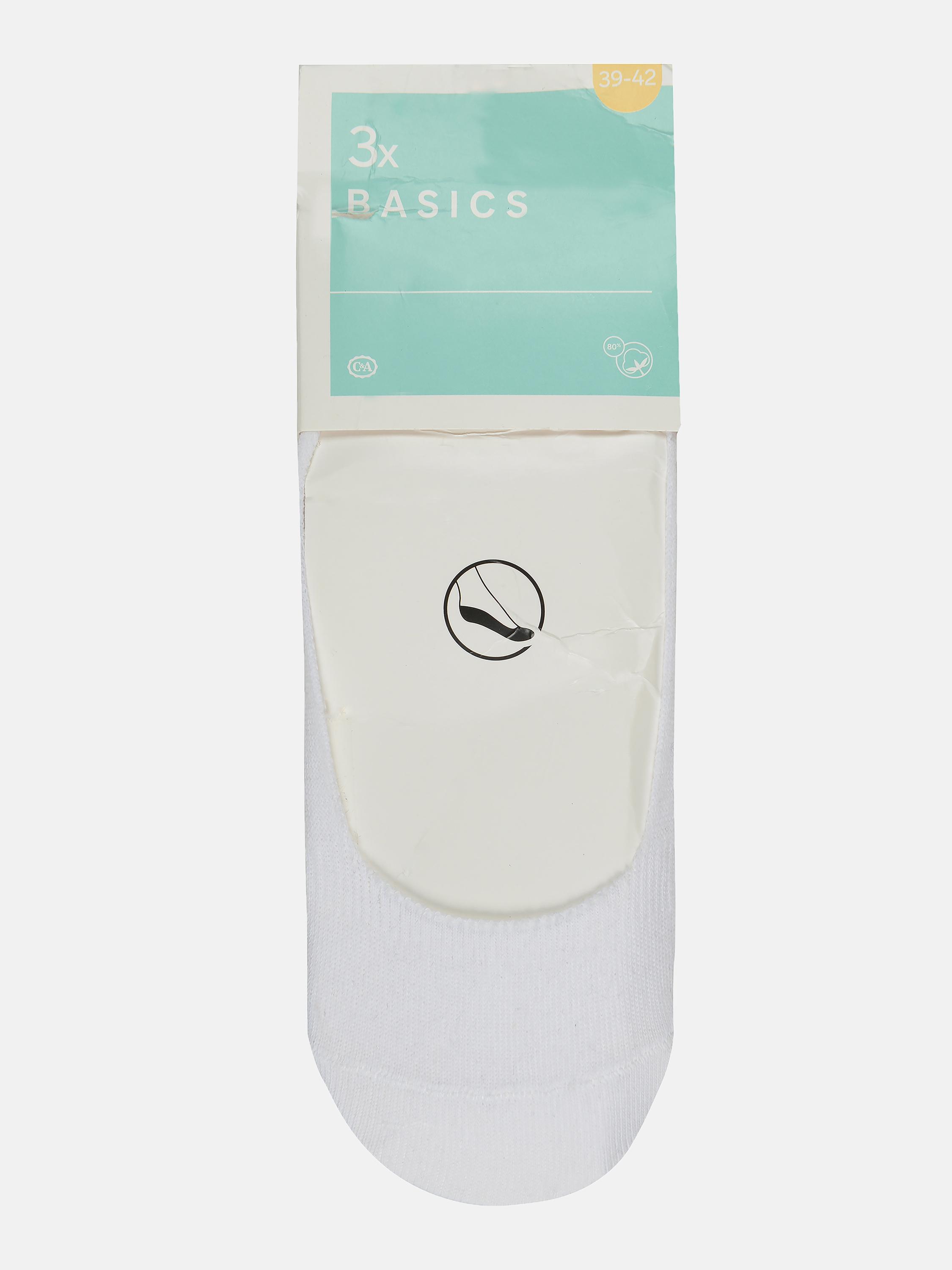 Шкарпетки C&A 3 пари р. 39-42 Білий (2245064700611)
