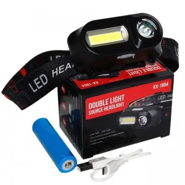 Налобный фонарик Bailong BL-1801A /1804A COB XPE 18650 usb с сенсором - фото 4 Налобный фонарик Bailong BL-1801A /1804A COB XPE 18650 usb с сенсором - фото 4