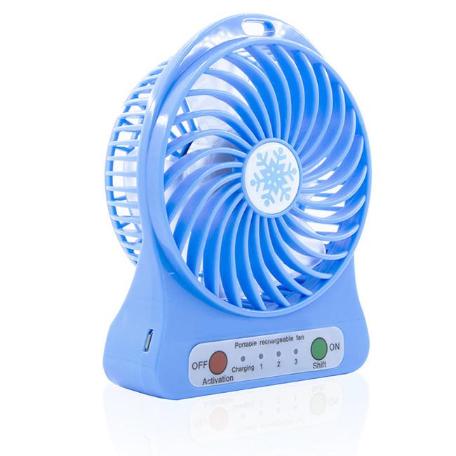 Вентилятор Mini Fan XSFS-01 настільний з акумулятором Синій (iz12760)