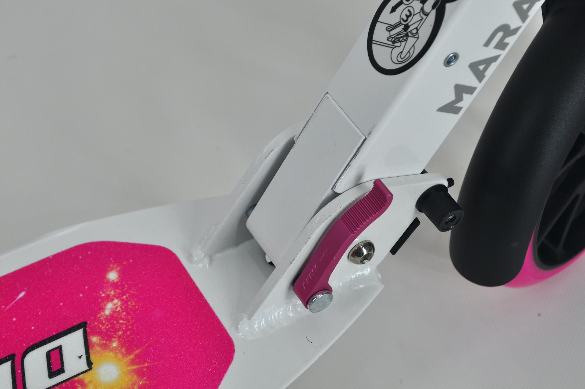 Самокат Maraton Decider з амортизаторами та підногою + ремінь Рожевий - фото 18 Самокат Maraton Decider з амортизаторами та підногою + ремінь Рожевий - фото 18