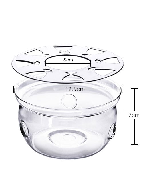 Подставка-подогреватель для заварочного чайника 120 х 70 мм, стекло - фото 2 Подставка-подогреватель для заварочного чайника 120 х 70 мм, стекло - фото 2
