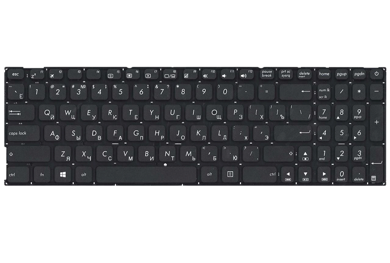 Клавіатура для ноутбука Asus R557 R557UAD матова (0KNB0-6724RU00)