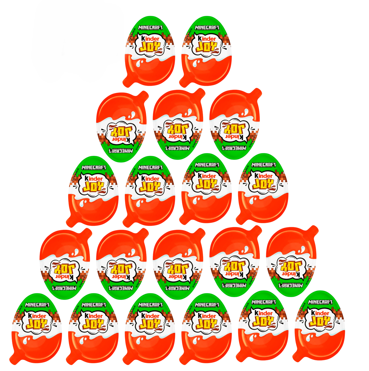 Набор шоколадных яиц Kinder Joy Майнкрафт Minecraft 20 шт. по 20 г (2954899150)