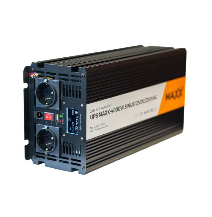 Автомобильный инвертор 4SUN MAXX SINUS 4000W и аккумулятор VOLT AGM 100 Ah 20А (leo-140906)